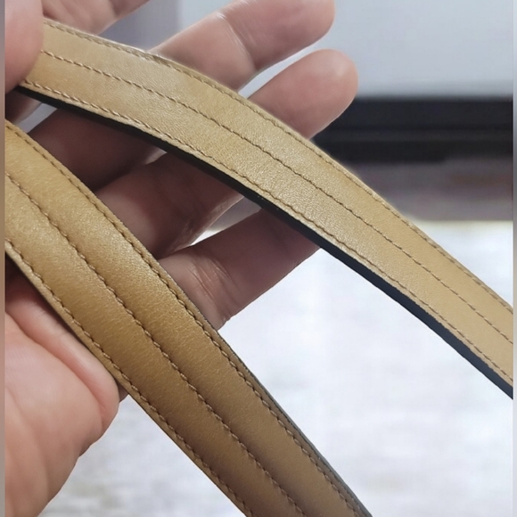 Dior Vintage Sleek Tan Leather Shoulder Bag - Picture 5 of 13